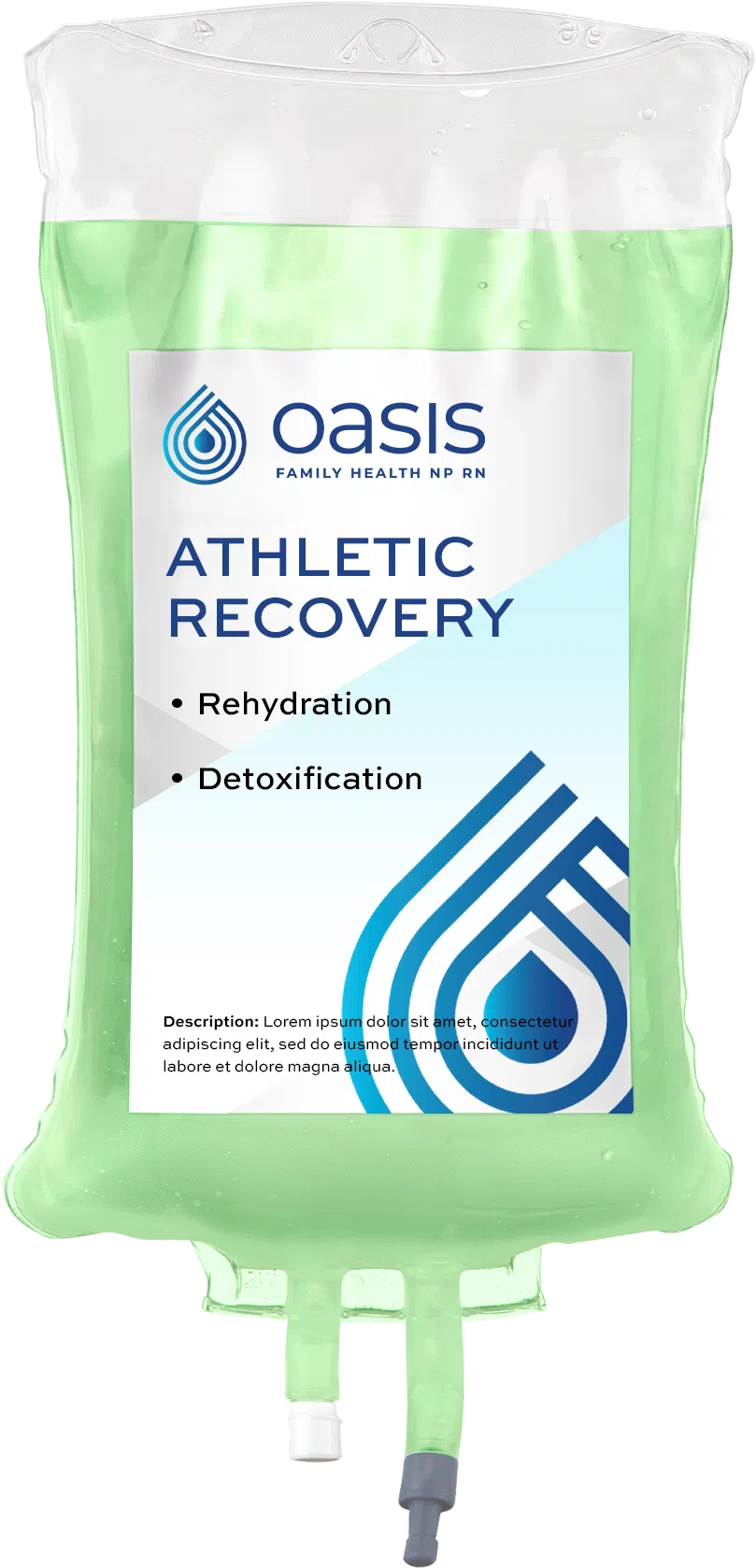 Athletic Performance and Recovery IV drip bag