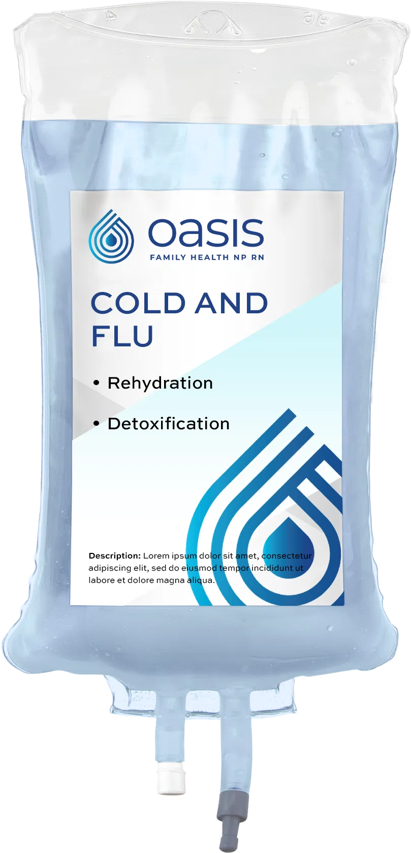Cold and Flu IV Drip Therapy IV drip bag