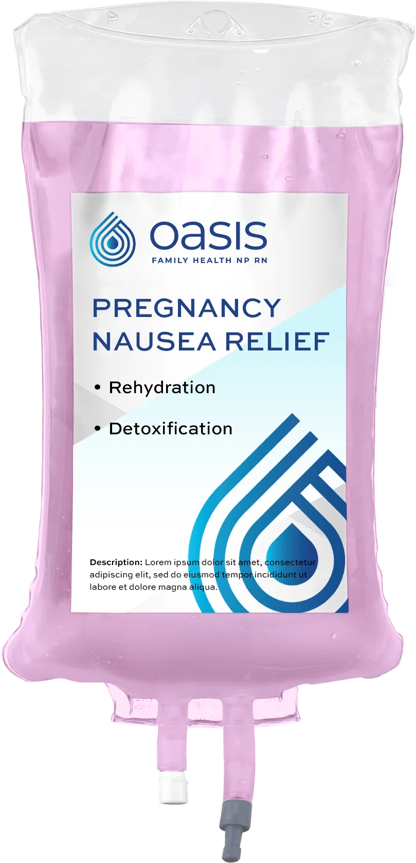 Pregnancy Nausea Relief IV Therapy IV drip bag